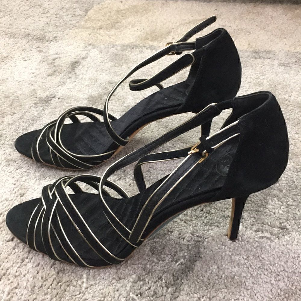 10 NWOB Suede Sandals Breanna 85Mm Tory Burch - Picture 3 of 8